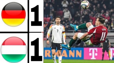 ⚪Hungary-Germany 1-1 Nations League Highlights| Szoboszlai &amp; Felix Nmecha Goal Ungarn - Deutschland