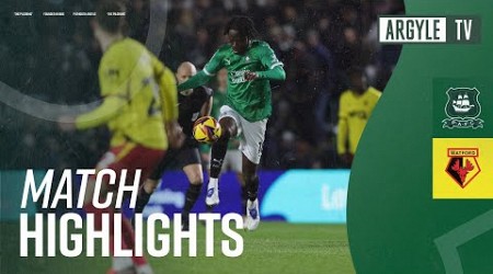 Match Highlights | Argyle v Watford