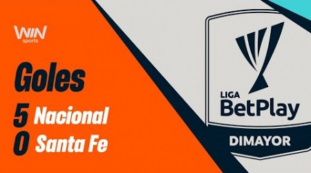 Nacional vs. Santa Fe (goles) | Liga BetPlay 2024-2 | Cuadrangulares - Fecha 1