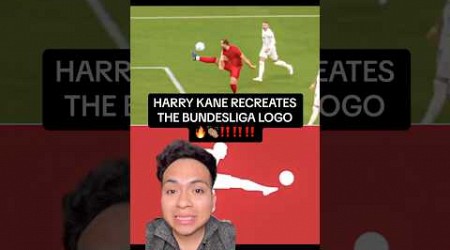 Harry Kane recreates the Bundesliga Logo