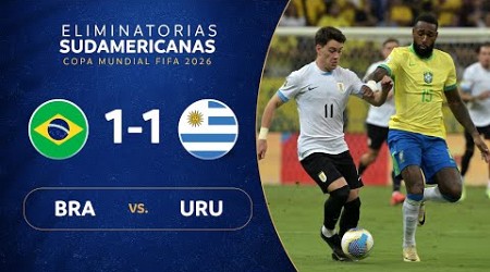 BRASIL vs. URUGUAY [1-1] | RESUMEN | ELIMINATORIAS SUDAMERICANAS | FECHA 12