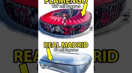 o NOVO ESTÁDIO do FLAMENGO vai superar o do REAL MADRID ?? #futebol #shorts