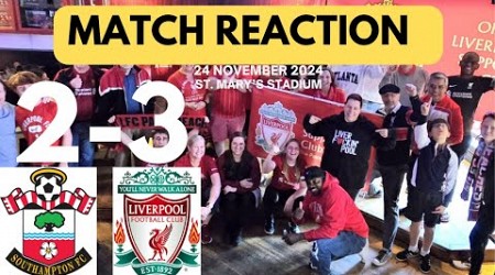 SOUTHAMPTON 2-3 LIVERPOOL FC | D. SZOBOSZLAI SCORES | MO. SALAH SCORES A BRACE | FAN REACTION VIDEO