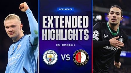 Man. City vs. Feyenoord: Extended Highlights | UCL League Phase MD 5 | CBS Sports Golazo