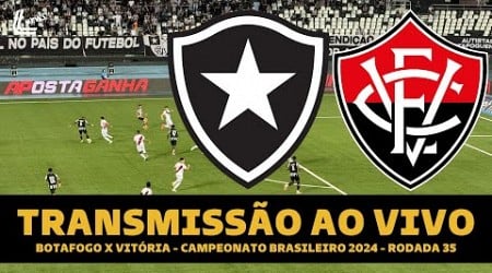 BOTAFOGO X VITÓRIA TRANSMISSÃO AO VIVO DIRETO DO NILTON SANTOS - BRASILEIRÃO 2024 - 34ª RODADA