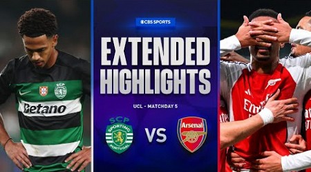 Sporting CP vs. Arsenal: Extended Highlights | UCL League Phase MD 5 | CBS Sports Golazo