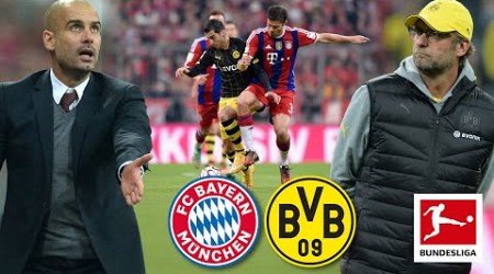 Showdown between Guardiola &amp; Klopp in &#39;Der Klassiker&#39; | FC Bayern vs. Borussia Dortmund 2014/15