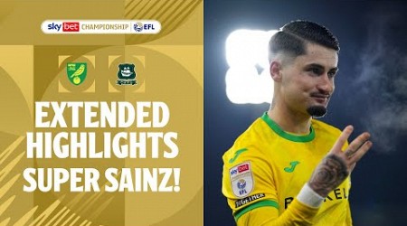 SUPER SAINZ! | Norwich City v Plymouth Argyle extended highlights