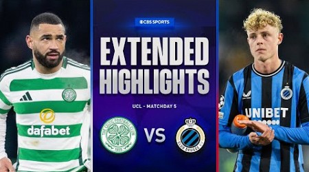 Celtic vs. Club Brugge: Extended Highlights | UCL League Phase MD 5 | CBS Sports Golazo