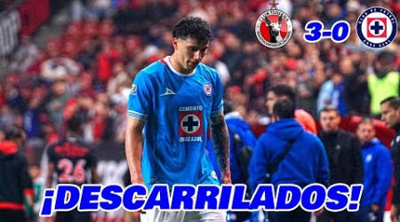 XOLOS GOLEA A CRUZ AZUL EN LA LIGA MX CUARTOS DE FINAL IDA APERTURA 2024 