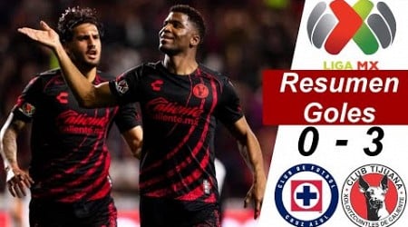 Tijuana vs Cruz Azul 3-0 Resumen Y Goles | Liga MX Cuartos DE Final IDA Apertura 2024