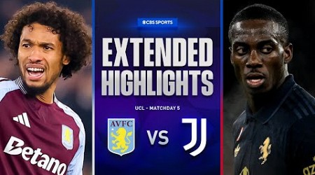 Aston Villa vs. Juventus: Extended Highlights | UCL League Phase MD 5 | CBS Sports Golazo