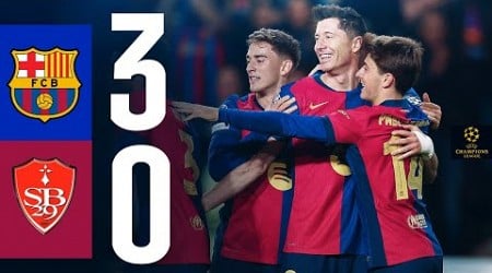 HIGHLIGHTS | FC BARCELONA 3 vs 0 BREST | UEFA CHAMPIONS LEAGUE 2024/25