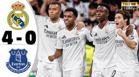 Real Madrid vs Everton 4-0 • Champions League Highlights &amp; All Goals 2024 • Hasil Bola Tadi Malam