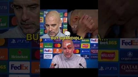 Guardiola After a Draw During Champions League Match ☠️