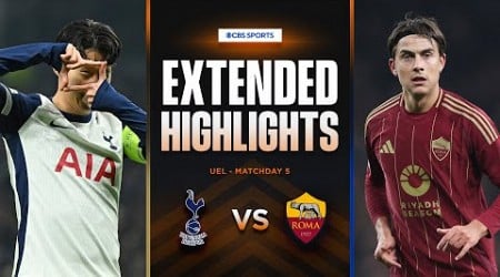 Tottenham vs. Roma: Extended Highlights | UEL League Phase MD 5 | CBS Sports Golazo - Europe