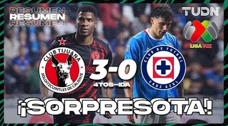 HIGHLIGHTS - Tijuana 3-0 Cruz Azul | Liga Mx -AP2024 - 4tos de Final - IDA | TUDN