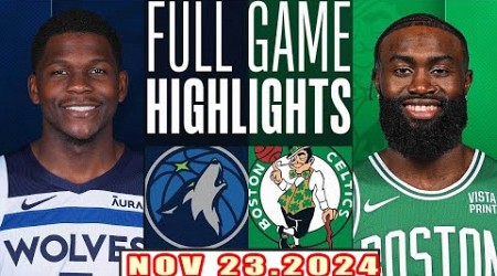 Boston Celtics Vs Minnesota Timberwolves FULL GAME Highlights Nov 22,2024 NBA Season 2024-25