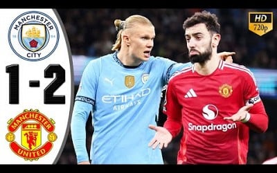 Manchester City vs Manchester United 1-2 Highlights &amp; All Goals 2024 HD