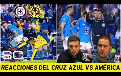 JARDINE y ANSELMI REACCIONARON tras el POLÉMICO PENAL en CRUZ AZUL vs AMÉRICA | SportsCenter