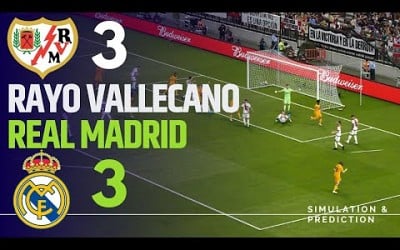 RAYO VALLECANO 3-3 REAL MADRID • Highlights • La Liga 24/25 | Simulación/Recreación