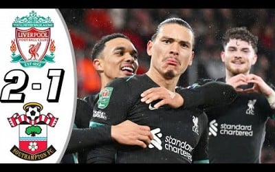 Liverpool vs Southampton 2-1- All Goals &amp; Highlights -2024