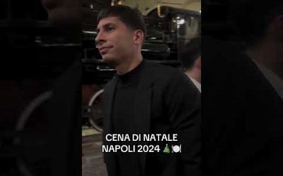 CENA Natale NAPOLI, guardate come arrivano gli azzurri!