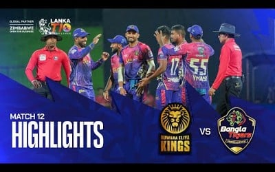 Lanka T10 Super League 2024 I Match 12 Highlights I Hambantota Bangla Tigers vs Nuwara Eliya Kings