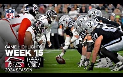 Atlanta Falcons vs. Las Vegas Raiders Game Highlights | NFL 2024 Season Week 15