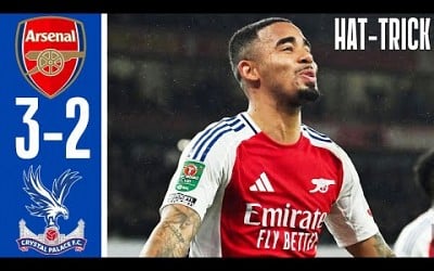 Arsenal vs Crystal Palace 3-2 - All Goals &amp; Highlights - Gabriel Jesus Hattrick