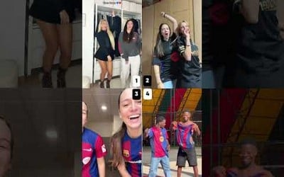 Who Won Visca Barça Dance Trend?#dancechallenge #shorts #trending #dance #music #barcelona