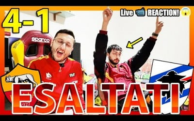 ESALTATI‼️ ROMA-SAMPDORIA 4-1 [LIVE REACTION]