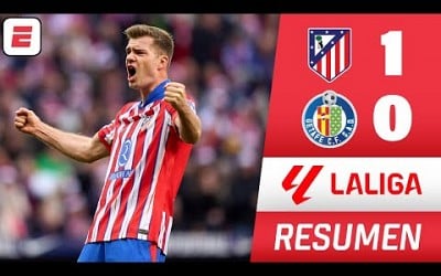 ATLÉTICO DE MADRID GANÓ 1-0 al GETAFE y ES LÍDER COLÍDER junto al BARCELONA | RESUMEN | La Liga