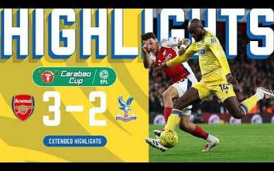 Nketiah Scores in Arsenal Defeat | Arsenal 3-2 Crystal Palace | EXTENDED HIGHLIGHTS