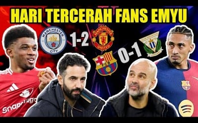 MANCHESTER IS RED, MAN CITY KENAK BARET DAN BARCELONA MASUK PARET WKWKWK