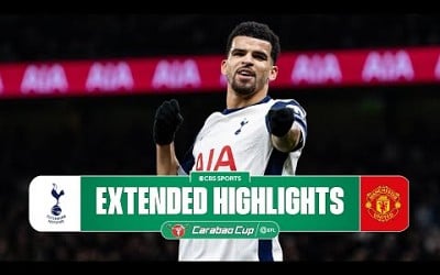 Tottenham vs. Man. United: Extended Highlights | Carabao Cup | CBS Sports Golazo