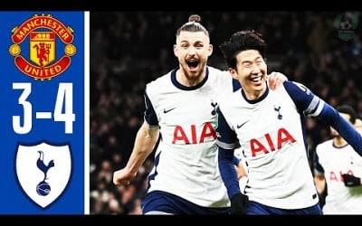 Manchester United vs Tottenham 3-4 - All Goals &amp; Highlights - EFL Cup 2024