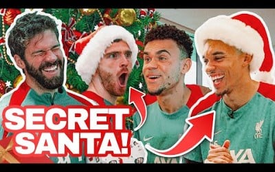 Diaz&#39;s Dancing Santa &amp; HILARIOUS Baby Photos! Trent &amp; Robertson&#39;s Christmas Gifts | Liverpool FC