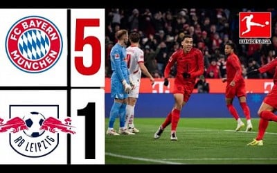 FC Bayern Munich vs RB Leipzig 5-1 | Bundesliga HIGHLIGHTS &amp; GOALS | Fc bayren - leipzig