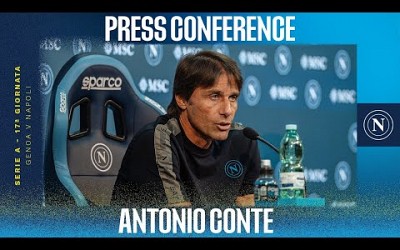 LIVE | La conferenza stampa di Mister Antonio Conte in vista di Genoa - Napoli