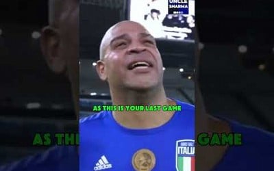 Adriano&#39;s CRIES at his farewell game after listening to a message from his late father ❤️