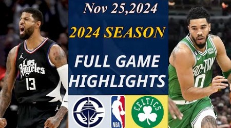 LA Clippers vs Boston Celtics Game Highlights | Nov 25, 2024 | NBA TODAY