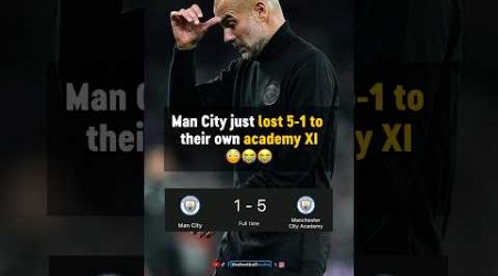 Manchester City lose to their ACADEMY players 