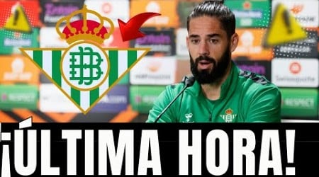 ¡PLANTÓN URGENTE! SE ACABA DE CONFIRMAR EN HELIÓPOLIS: ¡LOS BÉTICOS ESTÁN EN SHOCK! REAL BETIS