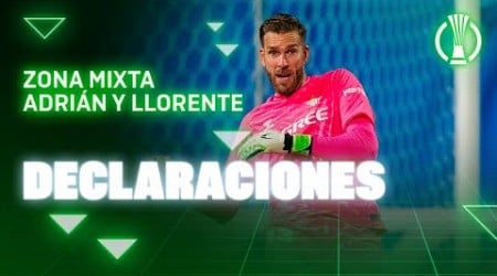 Zona mixta de Adrián y Llorente tras el #MladaBoleslavRealBetis 