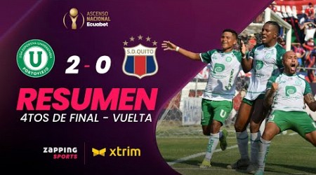 Liga de Portoviejo 2 - 0 Deportivo Quito / Ascenso Nacional / Partido de Vuelta