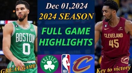 Boston Celtics vs Cleveland Cavaliers Full Game 1st-Qtr Dec 1,2024 | NBA TODAY | NBA Highlights