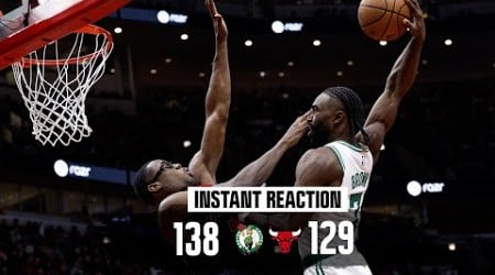 INSTANT REACTION: Celtics keep NBA Cup hopes alive, Jaylen Brown throws down MONSTER slam