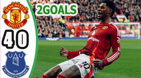 Manchester United vs Everton 4-0 || Highlights &amp; All Goals || Premier League 2024/25