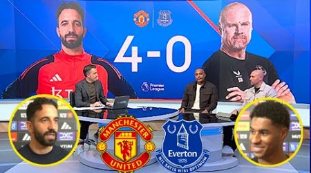 Manchester United vs Everton 4-0 Ruben Amorim &amp; Rashford Reactions The Red Devils on fire 